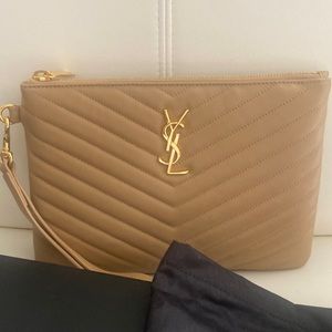 YSL monogramme pouch